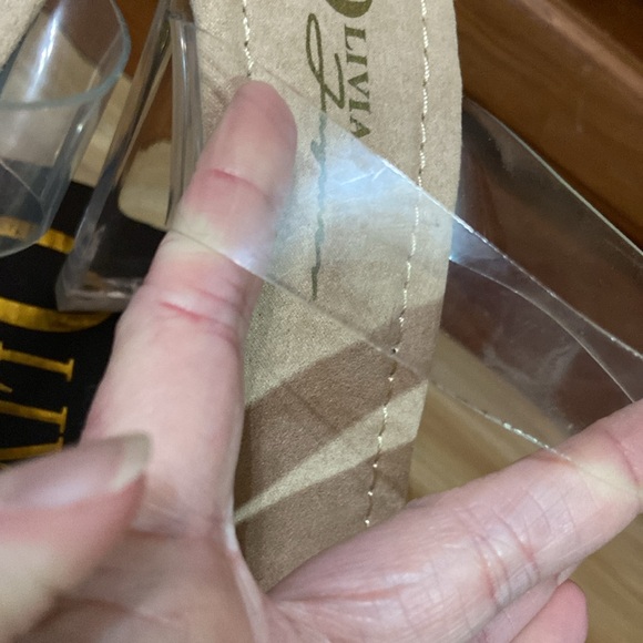 Forever 21 Clear Vinyl Lucite Block Heels - Picture 12 of 13